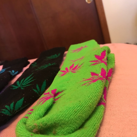 Pot Leaf Socks from Green Dragon dispensary - Picture 5 of 5